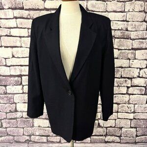 Courtenay NWT Vintage Navy Fully Lined Long Sleeve Jacket Size 14
